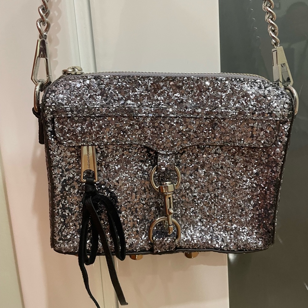 Rebecca Minkoff silver cross-body bag
